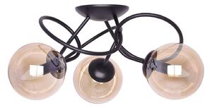 Sufitowa lampa z bursztynowymi kloszami L1-W46
