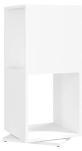 Szafka obrotowa, biała, 34,5x34,5x147,5 cm, płyta wiórowa
