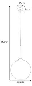 Pojedyncza lampa wisząca nad stół 30 cm - S816-Bisa
