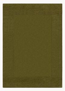 Ręcznie tuftowany dywan z wełny z wypukłym wzorem Textured Border