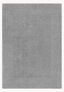 Ręcznie tuftowany dywan z wełny z wypukłym wzorem Textured Border