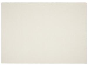 Nowoczesny dziergany koc beżowy bawełniany 130 x 180 cm narzuta Asaka Beliani