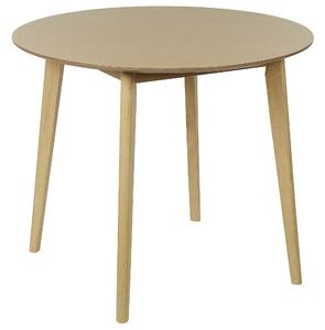 Okrągły stół do jadalni w stylu skandynawskim 90 cm jasne drewno Sandy Beliani