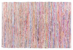 Dywan bawełniany prostokątny tkany ręcznie boho 140 x 200 cm kolorowy Bartin Beliani