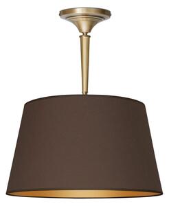 Mosiężna lampa wisząca z brązowym abażurem YA-S1CK45m