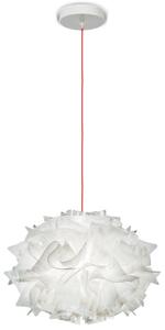 Lampa Wisząca Slamp, Veli Mini Single Couture, ściemnialny, biały, salon, tworzywo sztuczne, design