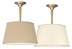 Stylowa mosiężna lampa z abażurem ecru YA-S1CK45