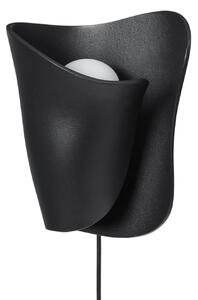 Lampa Ścienna ferm LIVING, OYSTER, czarny, salon, aluminium, design