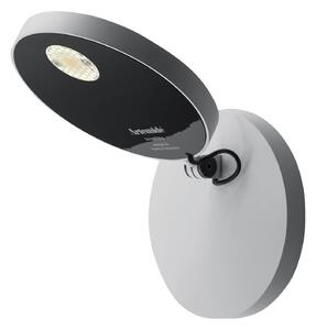 Artemide Kinkiet LED Demetra Spotlight, biały / opal, salon / jadalnia, aluminium, design