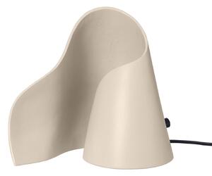 Lampa Stołowa ferm LIVING, OYSTER, ściemnialny, beżowy, salon, aluminium, design
