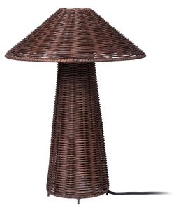 Lampa Stołowa ferm LIVING, Dou, brąz rdzawy, salon, drewno, design