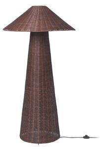 Lampa Podłogowa ferm LIVING, Dou, brąz rdzawy, salon, drewno, design