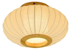 Lampa Sufitowa Halo Design, BALLON, ściemnialny, beżowy, salon, tkanina | tekstylia, design