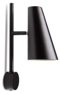 Lampa Ścienna Woud, czarny, salon, metal
