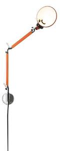Lampa Ścienna Artemide, pomarańczowy, gabinet | pracownia, aluminium