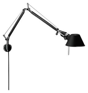 Lampa Ścienna Artemide, czarny, gabinet | pracownia, aluminium, design