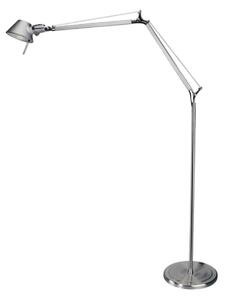 Lampa Podłogowa Artemide, ściemnialny, metaliczny, salon, aluminium, design