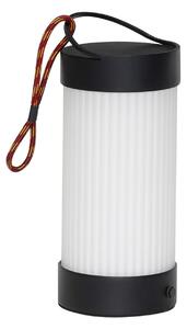 Zewnętrzna Lampa Hübsch, Camp, ściemnialny, czarny, taras, szkło