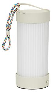 Zewnętrzna Lampa Hübsch, Camp, ściemnialny, beżowy, taras, szkło