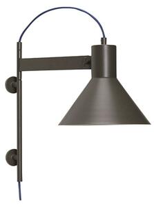 Lampa Ścienna Hübsch, brąz rdzawy, salon, metal