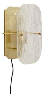 Lampa Ścienna Hübsch, złoty | mosiężny, salon, metal, vintage