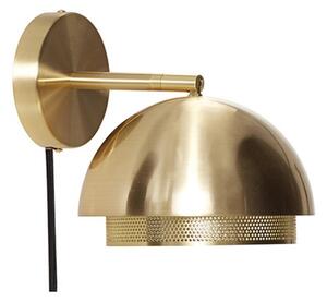 Lampa Ścienna Hübsch, złoty | mosiężny, salon, metal