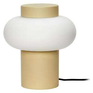 Lampa Stołowa Hübsch, Camp, beżowy, salon, szkło, vintage