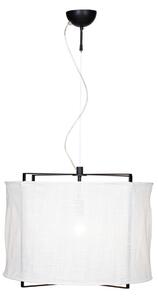 Lampa Wisząca By Rydéns, Softy, ściemnialny, biały, salon, tkanina | tekstylia, skandynawski
