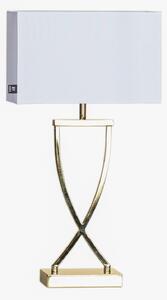 Lampa Stołowa By Rydéns, Omega, złoty | mosiężny, salon, tkanina | tekstylia, nowoczesny