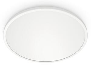 Lampa Sufitowa WiZ, SuperSlim, ściemnialny, biały, salon, tworzywo sztuczne, nowoczesny