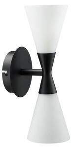 Lampa Ścienna Herstal, Harlekin Duo, czarny, salon, metal, nowoczesny