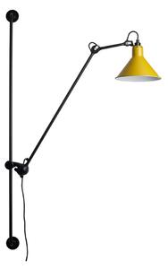 Lampa Ścienna Lampe Gras, żółty, salon, metal, industrialny