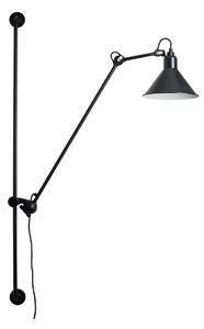 Lampa Ścienna Lampe Gras, czarny, salon, metal, industrialny