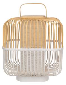 Lampa Stołowa Forestier, Bamboo Square M, biały, salon, bambus, design