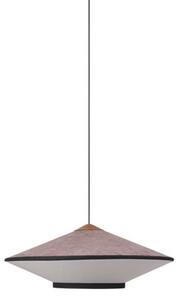 Lampa Wisząca Forestier, Cymbal, ściemnialny, pudrowy róż, salon, tkanina | tekstylia, vintage