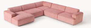 Sofa narożna XL ze sztruksu Melva