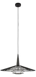 Lampa Wisząca Forestier, Carpa M, ściemnialny, czarny, salon, tkanina | tekstylia, design
