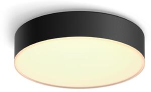 Lampa Sufitowa Philips Hue, Philips Hue, ściemnialny, czarny, salon, metal, nowoczesny