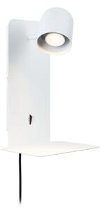 Lampa Ścienna Paulmann, Malena USB, biały, sypialnia, metal