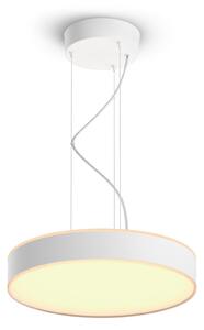 Lampa Wisząca Philips Hue, Philips Hue, ściemnialny, biały, salon, metal, nowoczesny