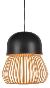 Lampa Wisząca Forestier, Anemos, ściemnialny, czarny, salon, bambus, design