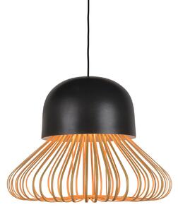 Lampa Wisząca Forestier, Anemos, ściemnialny, czarny, salon, bambus, design