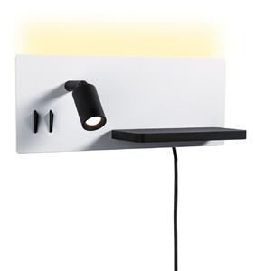 Lampa Ścienna Paulmann, Serra, ściemnialny, biały, sypialnia, mosiądz, nowoczesny
