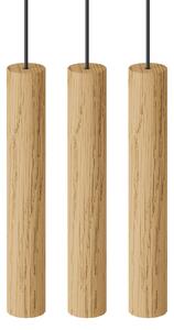 Lampa Wisząca UMAGE, Chimes Cluster 3, drewniany, salon, drewno, design