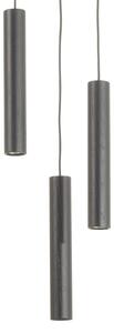 Lampa Wisząca UMAGE, Chimes Cluster 3, czarny, salon, drewno, design