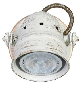 Lampa Ścienna Lindby, Leonor, ściemnialny, biały, salon, metal, vintage