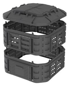 Kompostownik PATROL Modularny KOMPOST600CZAPL225 600L Czarny