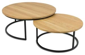 Komplet stolików OakLoft 70 i 90 cm