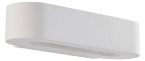 Lampa Ścienna Lindby, Fioni, ściemnialny, biały, salon, gips | glina, nowoczesny