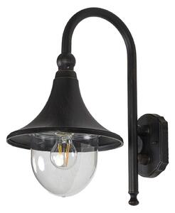 Zewnętrzna Lampa Lindby, Daphne, ściemnialny, czarny, balkon, aluminium, antyczny